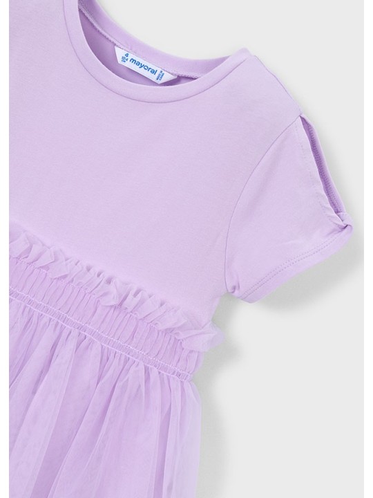 MAYORAL SUKIENKA  DLA DZIEWCZYNKI NA KRÓTKI RĘKAW TIULOWA 3915/70
