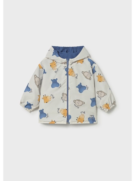 MAYORAL BABY KURTKA Z KAPTUREM DLA CHŁOPCA DWUSTRONNA 1410/96