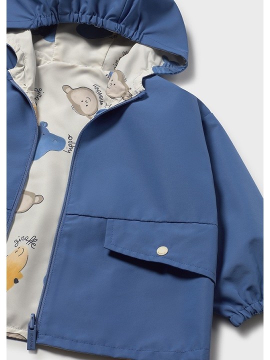 MAYORAL BABY KURTKA Z KAPTUREM DLA CHŁOPCA DWUSTRONNA 1410/96
