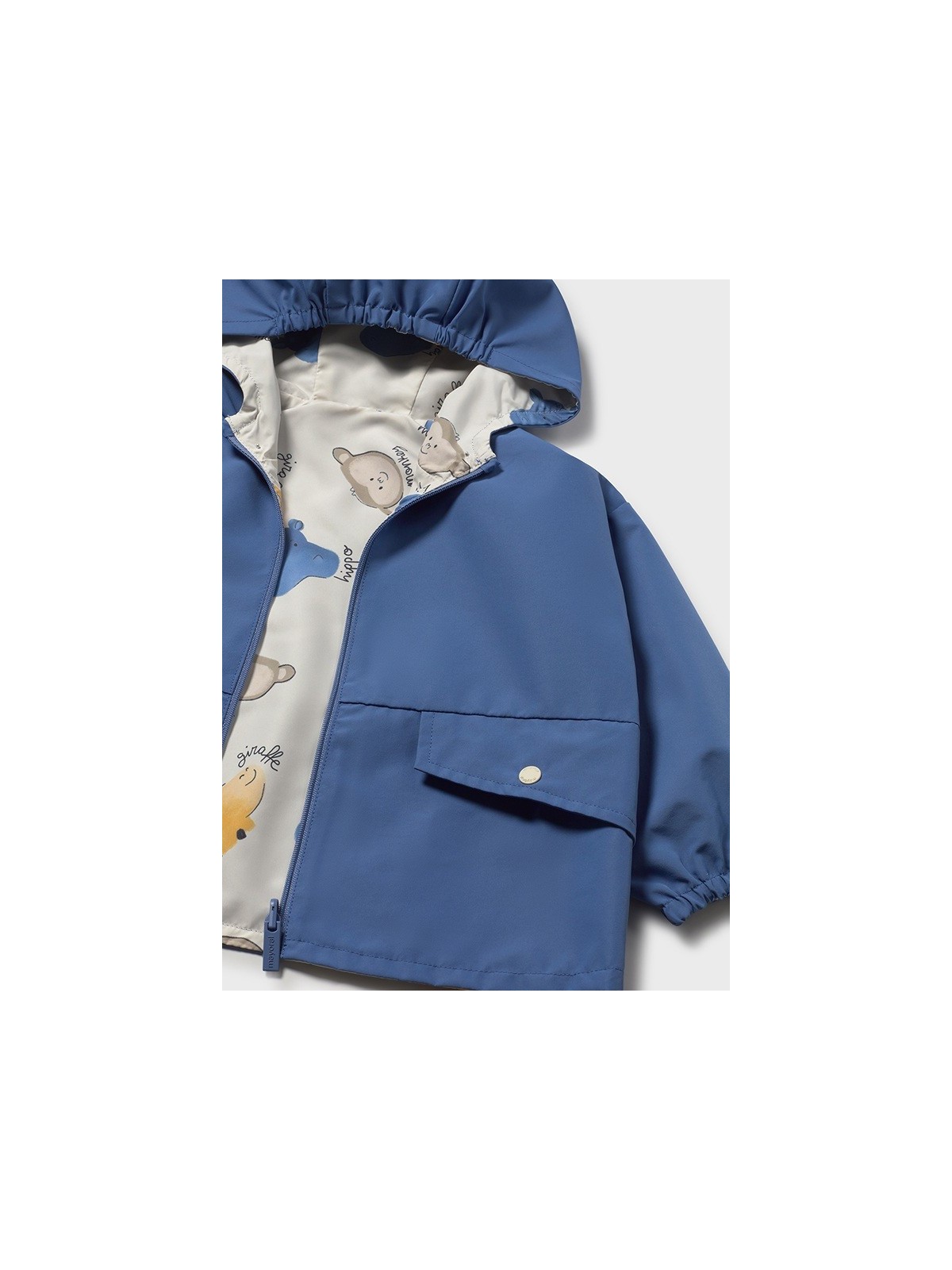 MAYORAL BABY KURTKA Z KAPTUREM DLA CHŁOPCA DWUSTRONNA 1410/96