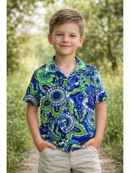 GIOVANNI PERA KOSZULA NA KRÓTKI RĘKAW DLA CHŁOPCA GP/29