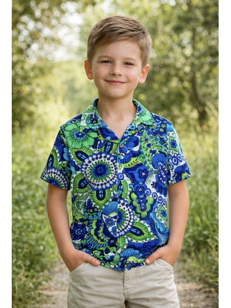 GIOVANNI PERA KOSZULA NA KRÓTKI RĘKAW DLA CHŁOPCA GP/29