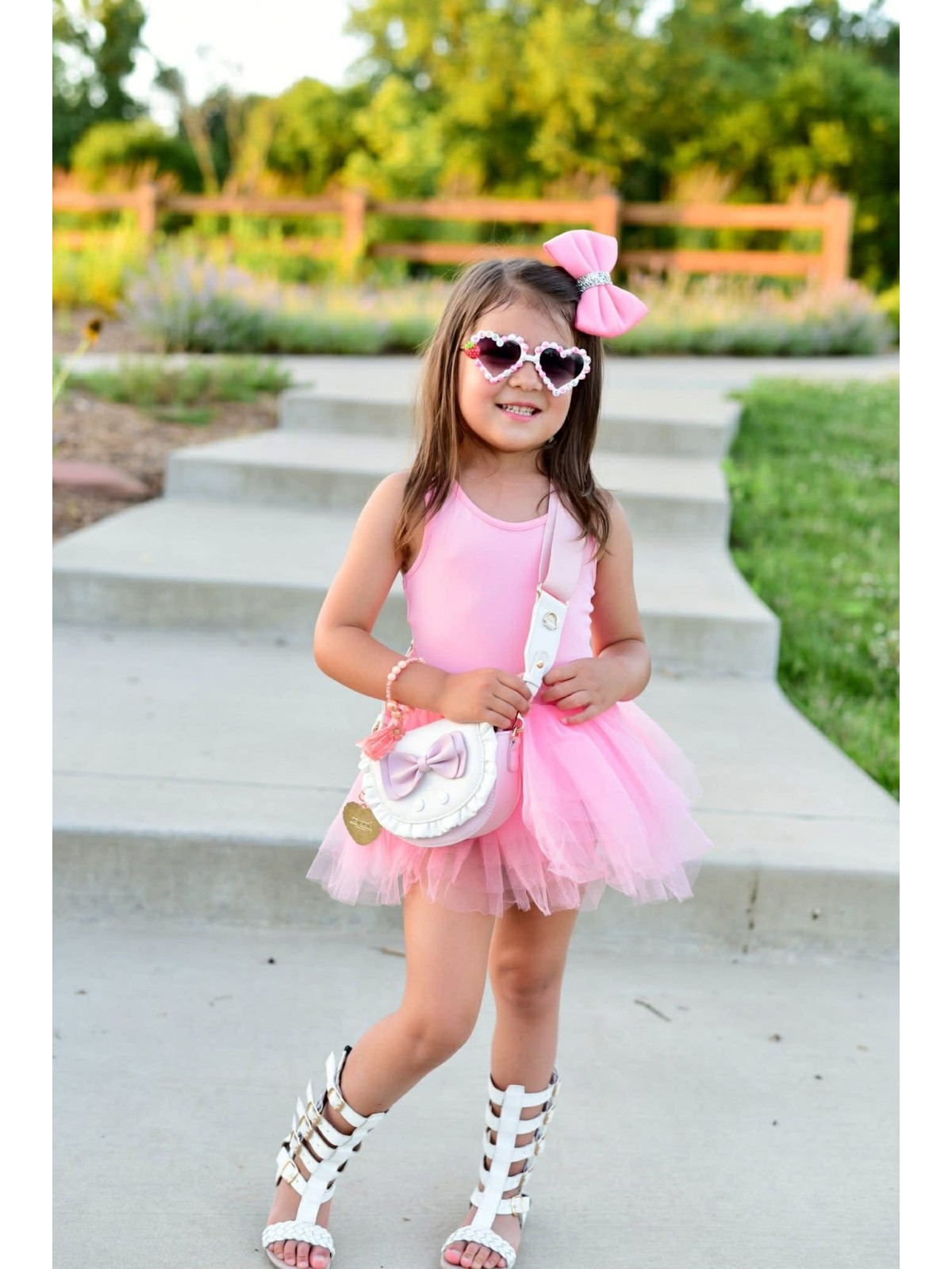 ZOYZOII TOREBKA  LISTONOSZKA DLA DZIEWCZYNKI Z KOKARDKĄ  KREM RÓŻ  KOKARDA1