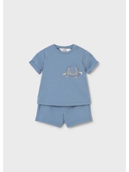 MAYORAL NEWBORN KOMPLET LETNI DLA DZIECKA KOSZULKA PLUS SZORTY 1652/1