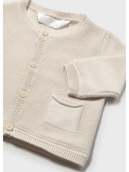 MAYORAL NEWBORN SWETEREK  ROZPINANY KREM BEŻ 1303/62