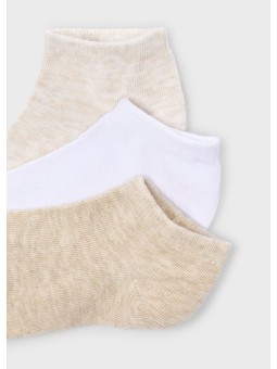 MAYORAL SKARPETKI DLA DZIECKA STOPKI 3 PAK BEZ KREM BIAŁY 10181/44