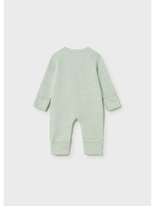 MAYORAL NEWBORN PAJAC ŚPIOCHY DLA DZIECKA W BIAŁY W SZARE PASKI 1722/83