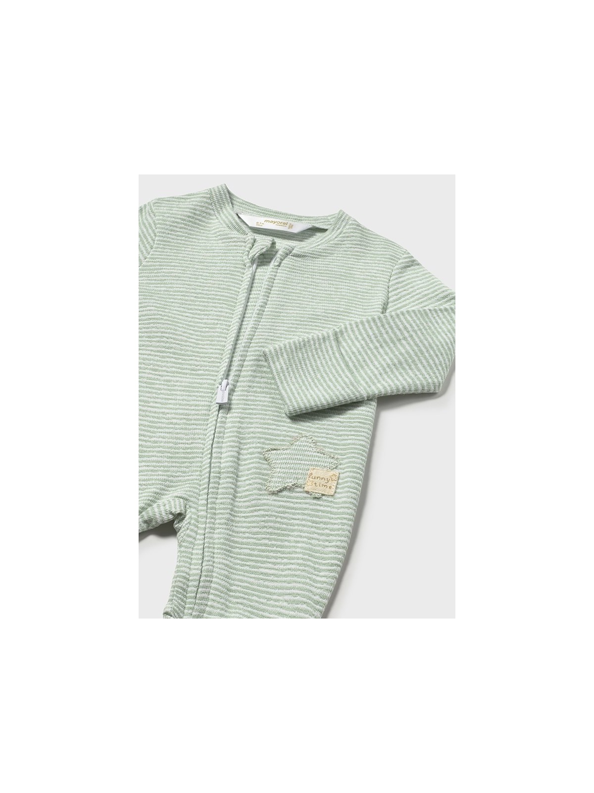 MAYORAL NEWBORN PAJAC ŚPIOCHY DLA DZIECKA W BIAŁY W SZARE PASKI 1722/83