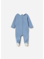 MAYORAL NEWBORN PAJAC ŚPIOCHY DLA CHŁOPCA BŁĘKITNY Z HAFTEM 1742/78
