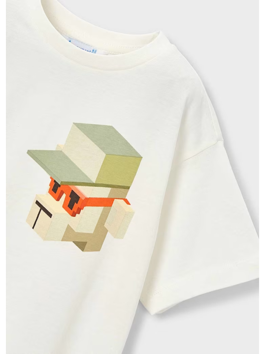 MAYORAL T-SHIRT KOSZULKA NA KRÓTKI RĘKAW DLA CHŁOPCA PRINT NADRUK 3078/72