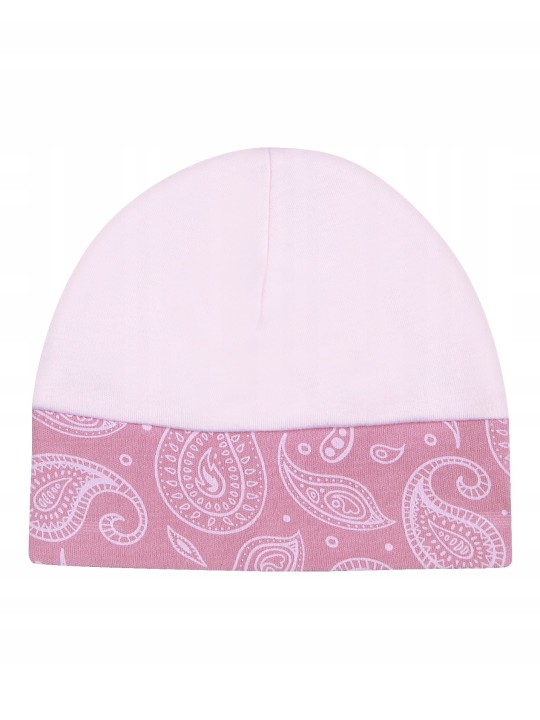 NINI CZAPKA DLA NOWORODKA DZIEWCZYNKI RÓŻOWA ABN-2098