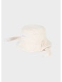 MAYORAL NEWBORN KAPELUSZ DWUSTRONNY DLA DZIECKA BEŻOWY 9718/8