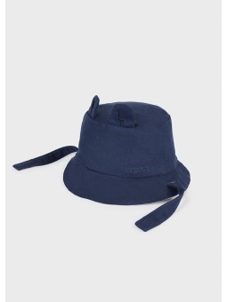 MAYORAL NEWBORN KAPELUSZ DWUSTRONNY DLA DZIECKA GRANATOWO BIAŁY 9718/91