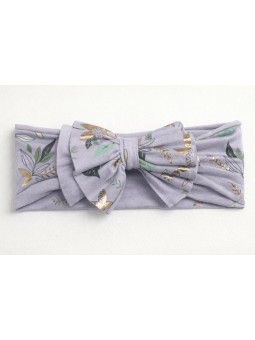 BROEL OPASKA BAWEŁNIANIA  DLA DZIEWCZYNKI FIOLETOWA Z KOKARDĄ AMIGA