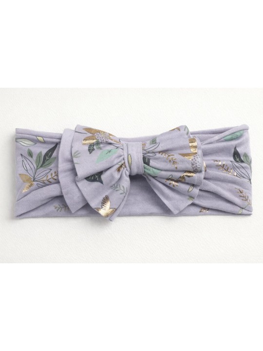 BROEL OPASKA BAWEŁNIANIA  DLA DZIEWCZYNKI FIOLETOWA Z KOKARDĄ AMIGA