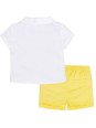 MAYORAL NEWBORN KOMPLET LETNI DLA CHŁOPCA KOSZULA NA KRÓTKI RĘKAW PLUS SPODENKI ŻÓŁTE KOMPLET17