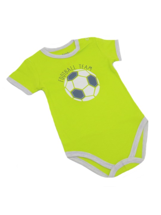 NINI BODY NEWBORN KRÓTKI RĘKAW DLA  CHŁOPCA ZIELONE ABN-1855