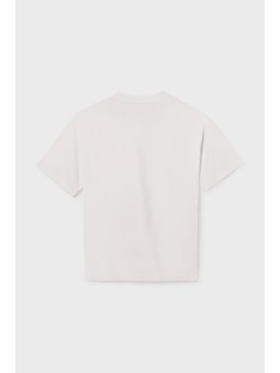 MAYORAL NUKUTAVAKE T-SHIRT KOSZULKA BLUZKA NA KRÓTKI RĘKAW DLA CHŁOPCA BIAŁA 7001