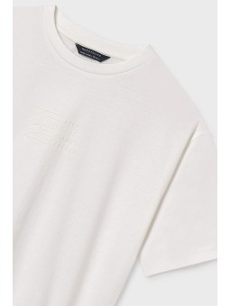 MAYORAL NUKUTAVAKE T-SHIRT KOSZULKA BLUZKA NA KRÓTKI RĘKAW DLA CHŁOPCA BIAŁA 7001