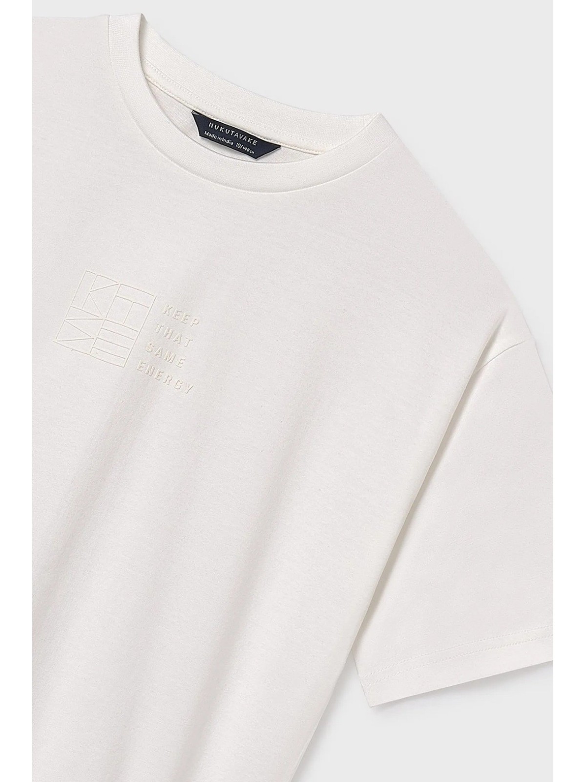 MAYORAL NUKUTAVAKE T-SHIRT KOSZULKA BLUZKA NA KRÓTKI RĘKAW DLA CHŁOPCA BIAŁA 7001