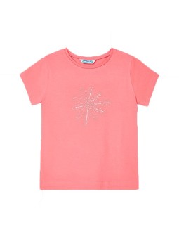 MAYORAL KOSZULKA T-SHIRT BLUZKA NA KRÓTKI RĘKAW DLA DZIEWCZYNKI ROŻ 174/14