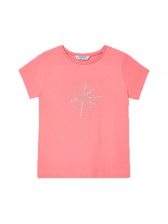 MAYORAL KOSZULKA T-SHIRT BLUZKA NA KRÓTKI RĘKAW DLA DZIEWCZYNKI ROŻ 174/14