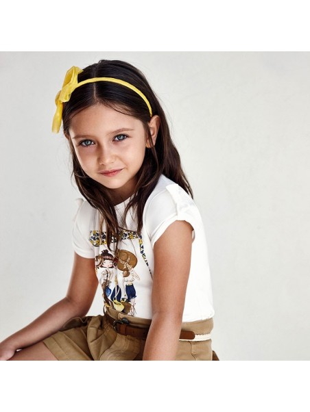 MAYORAL KOSZULKA T-SHIRT BLUZKA NA KRÓTKI RĘKAW DLA DZIEWCZYNKI 3007/37