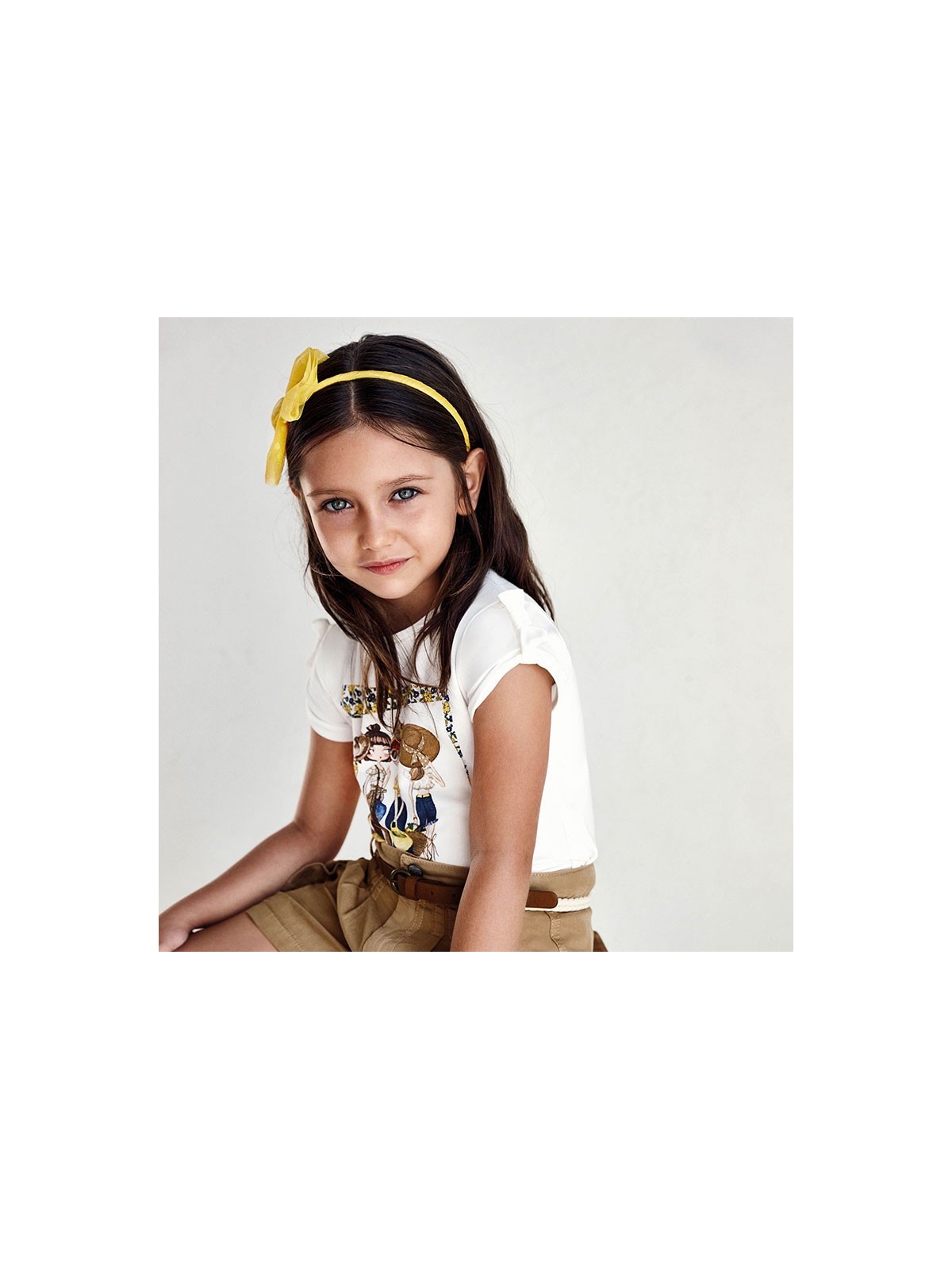 MAYORAL KOSZULKA T-SHIRT BLUZKA NA KRÓTKI RĘKAW DLA DZIEWCZYNKI 3007/37