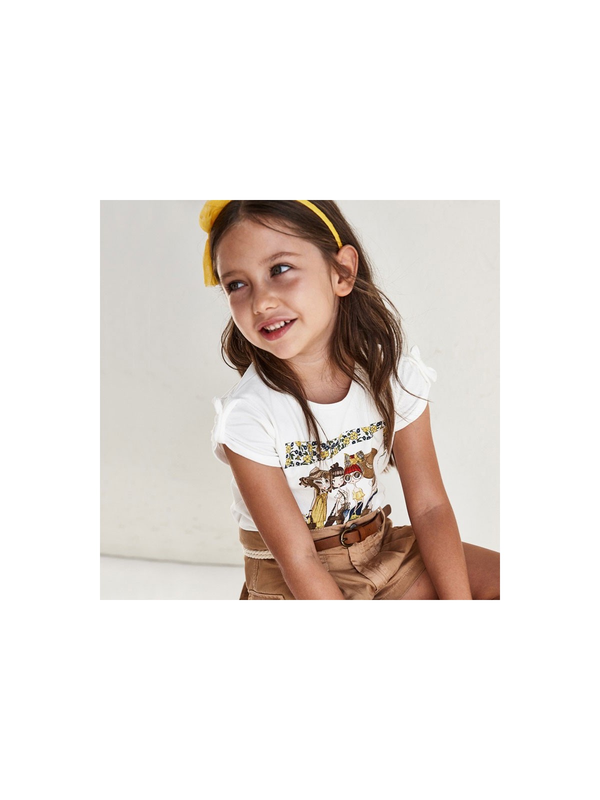 MAYORAL KOSZULKA T-SHIRT BLUZKA NA KRÓTKI RĘKAW DLA DZIEWCZYNKI 3007/37