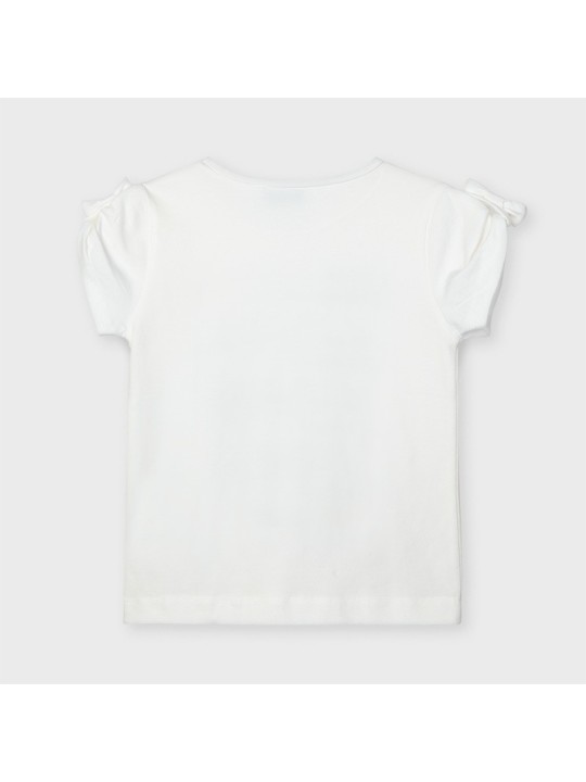 MAYORAL KOSZULKA T-SHIRT BLUZKA NA KRÓTKI RĘKAW DLA DZIEWCZYNKI 3007/37