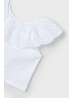 MAYORAL BLUZKA HISZPANKA DLA DZIEWCZYNKI BIAŁA 3012