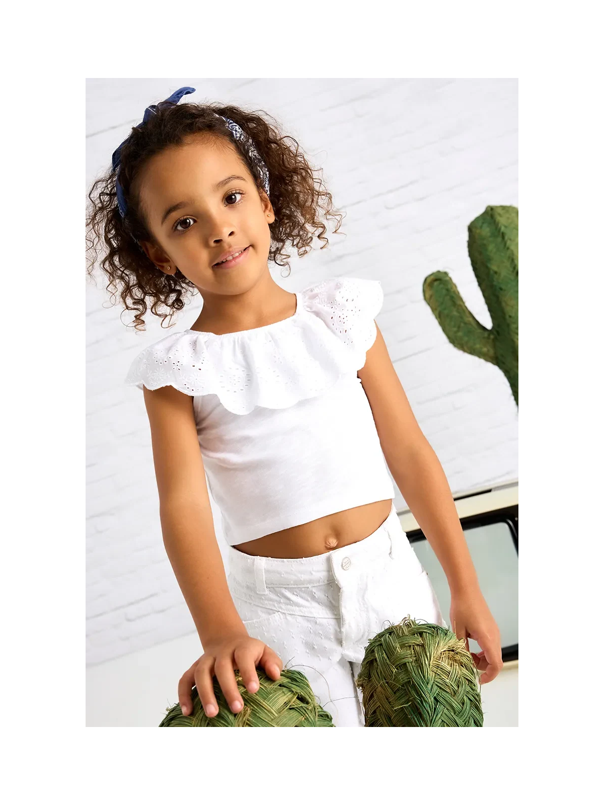 MAYORAL BLUZKA HISZPANKA DLA DZIEWCZYNKI BIAŁA 3012