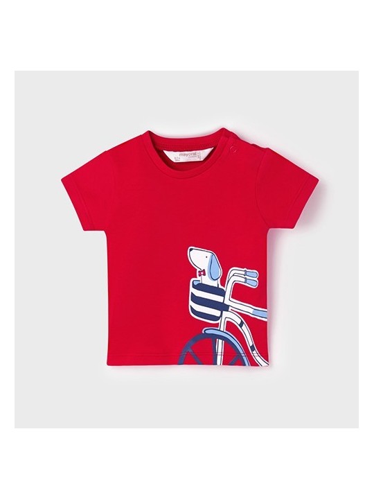 MAYORAL NEWBORN BLUZKA KOSZULKA T-SHIRT NA KRÓTKI RĘKAW DLA CHŁOPCA  1003