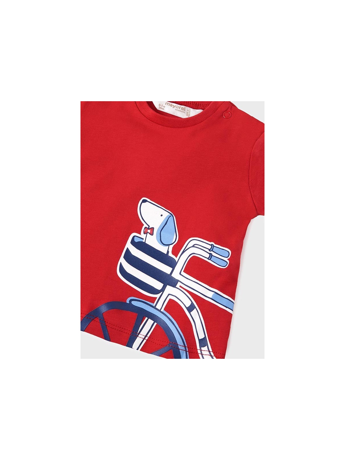 MAYORAL NEWBORN BLUZKA KOSZULKA T-SHIRT NA KRÓTKI RĘKAW DLA CHŁOPCA  1003