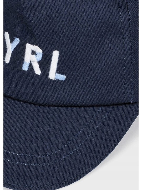 MAYORAL CZAPKA Z DASZKIEM DLA DZIECKA GRANATOWA  Z HAFTEM 10413/46