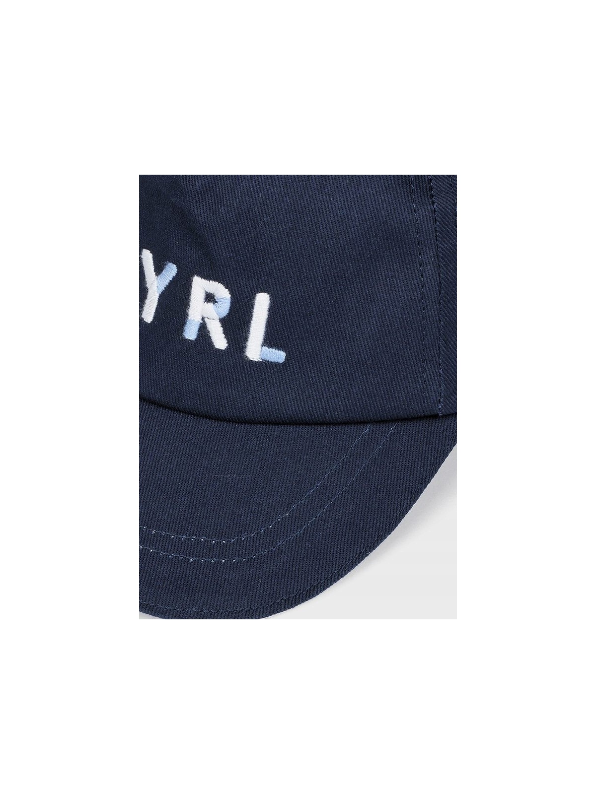 MAYORAL CZAPKA Z DASZKIEM DLA DZIECKA GRANATOWA  Z HAFTEM 10413/46