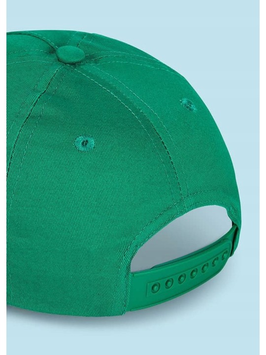 MAYORAL CZAPKA Z DASZKIEM DLA CHŁOPCA ZIELONA Z APLIKACJĄ 10718/42