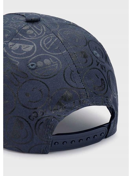 MAYORAL CZAPKA Z DASZKIEM DLA CHŁOPCA GRANATOWA W NADRUKI 10719/21