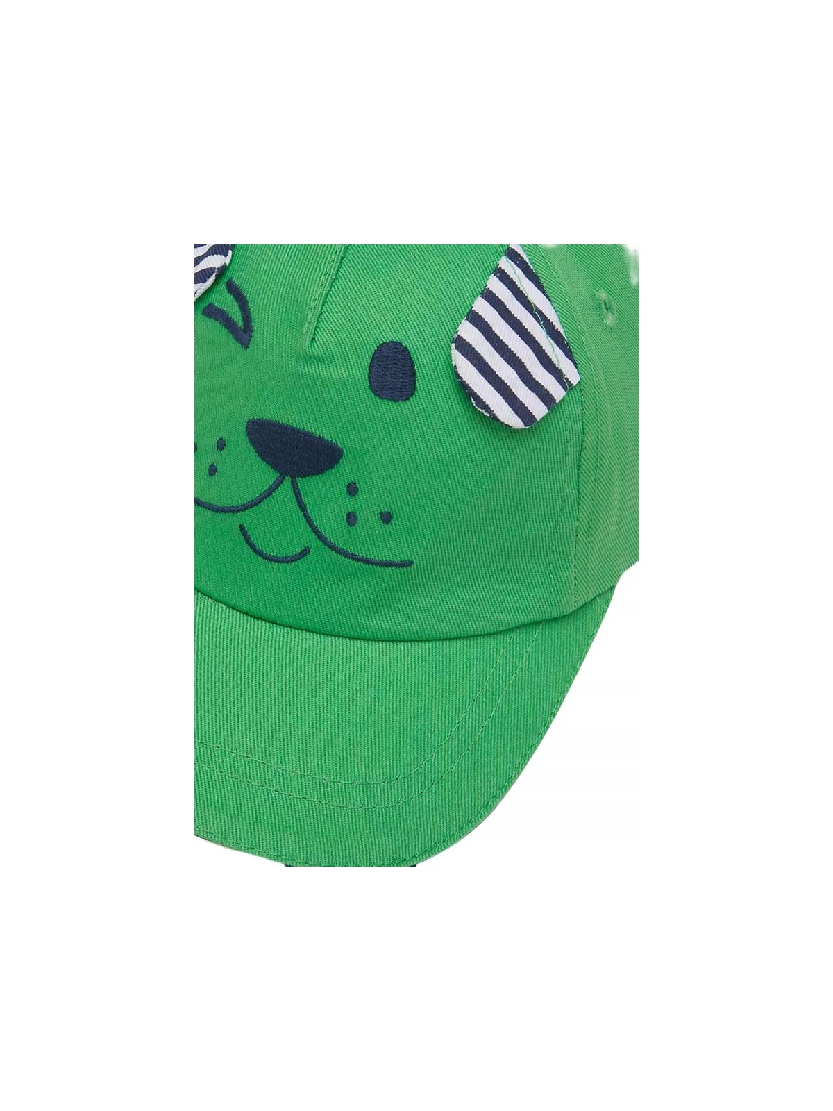 MAYORAL CZAPKA Z DASZKIEM DLA CHŁOPCA ZIELONA  Z HAFTEM 10190/49