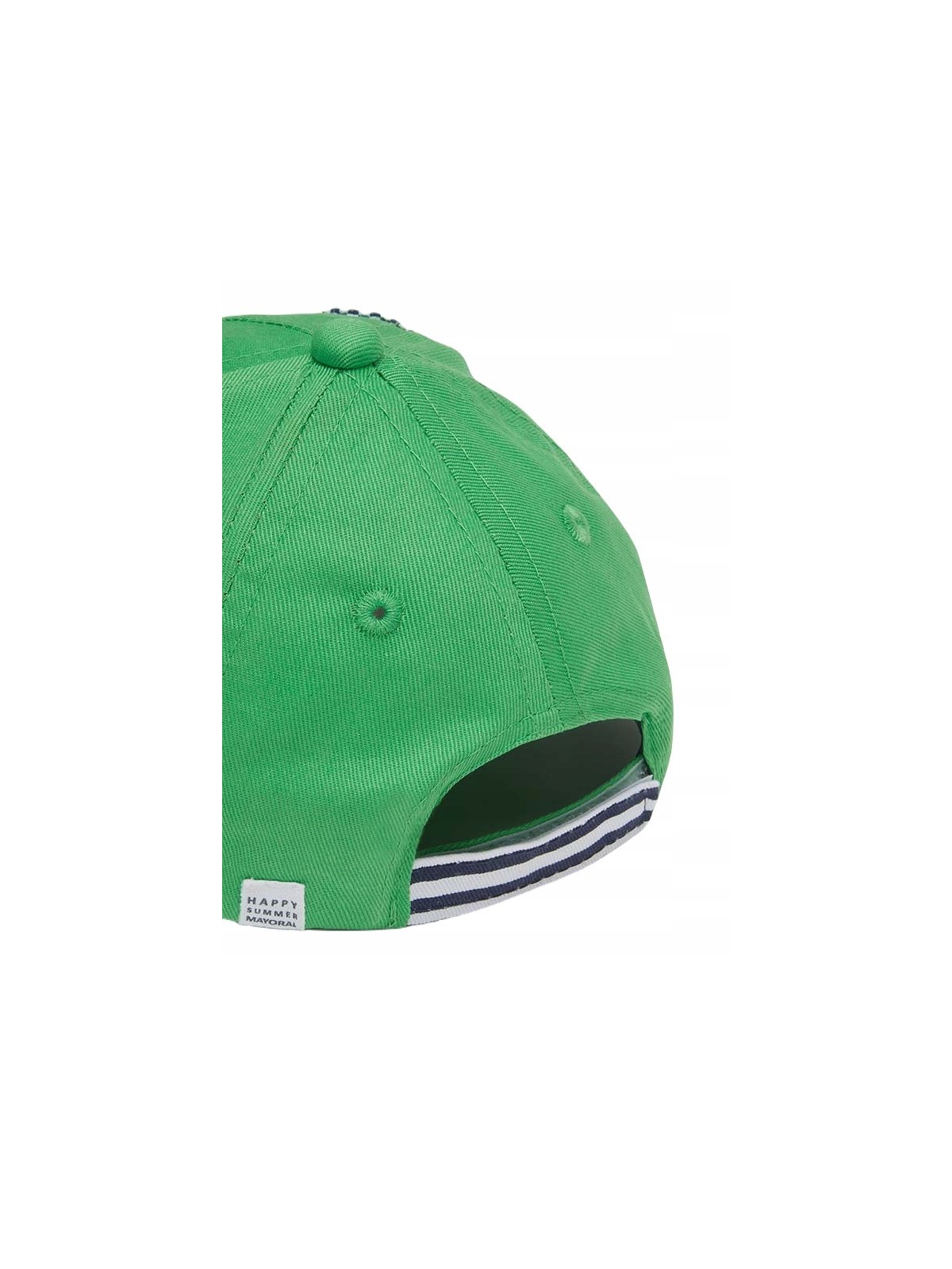 MAYORAL CZAPKA Z DASZKIEM DLA CHŁOPCA ZIELONA  Z HAFTEM 10190/49