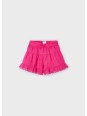 MAYORAL KRÓTKIE SPÓDNICO  SPODENKI DLA DZIEWCZYNKI Z FALABANKĄ RÓŻ FUKSJA  3910/85