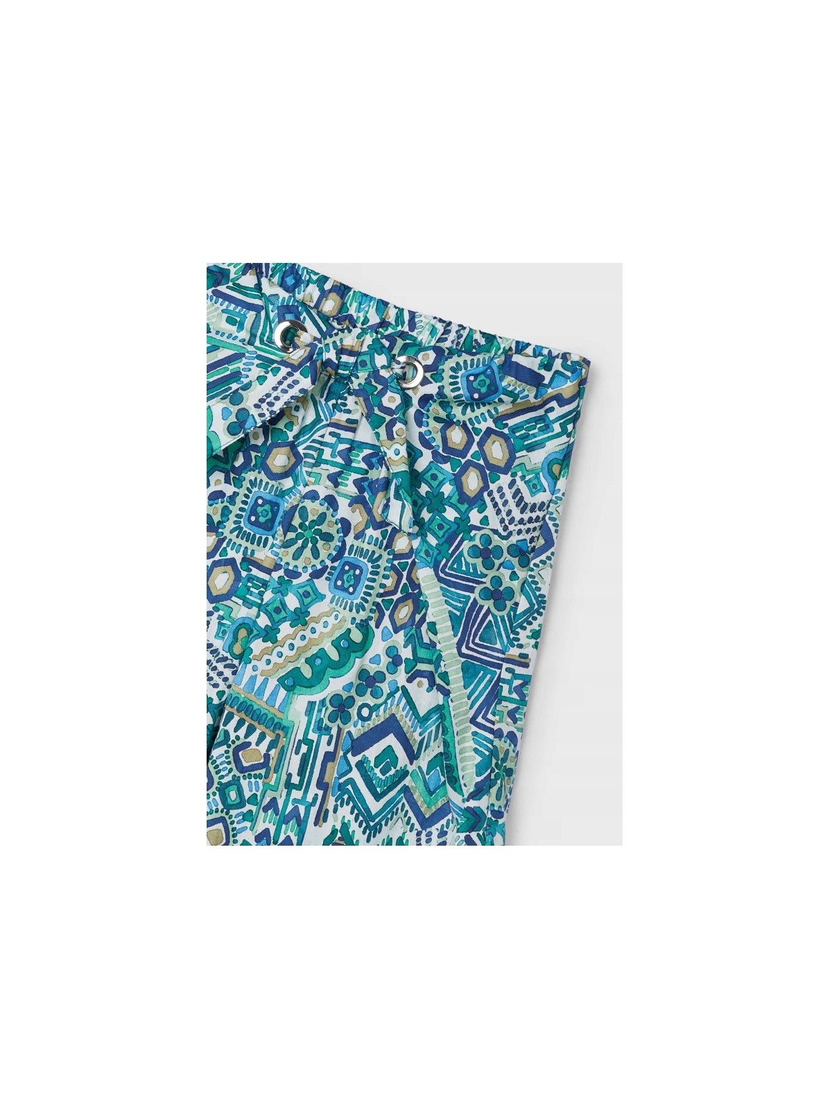 MAYORAL SPODNIE SZEROKIE MATERIAŁOWE LETNIE NADRUK GEOMETRYCZNY 3536/11