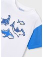 MAYORAL T-SHIRT KOSZULKA NA KRÓTKI RĘKAW DLA CHŁOPCA PRINT NADRUK 3076/79
