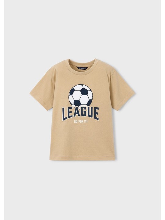 MAYORAL T-SHIRT BLUZKA KOSZULKA NA KRÓTKI RĘKAW DLA CHŁOPCA Z PIŁKĄ  3074/71