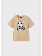 MAYORAL T-SHIRT BLUZKA KOSZULKA NA KRÓTKI RĘKAW DLA CHŁOPCA Z PIŁKĄ  3074/71