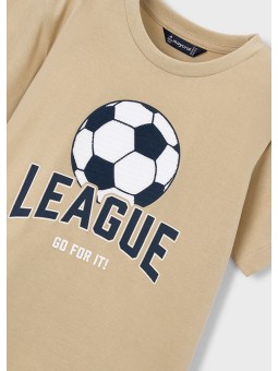 MAYORAL T-SHIRT BLUZKA KOSZULKA NA KRÓTKI RĘKAW DLA CHŁOPCA Z PIŁKĄ  3074/71