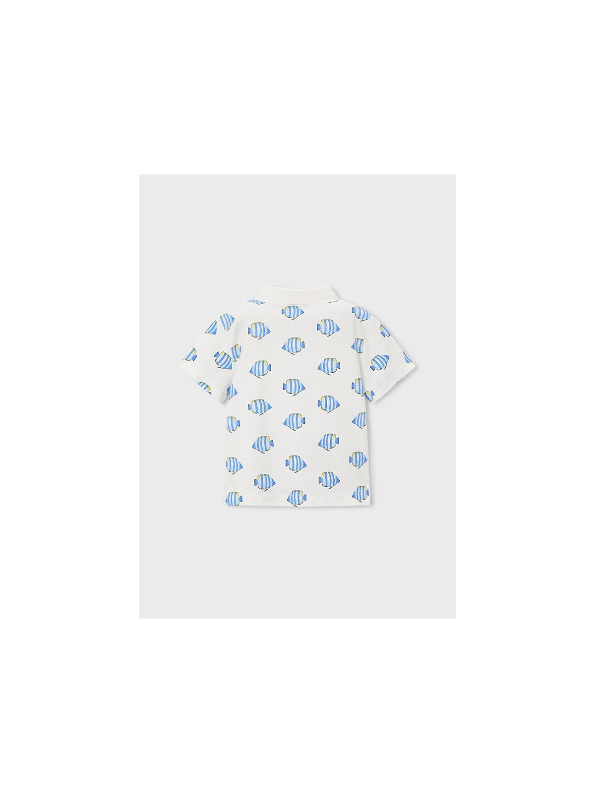 MAYORAL T-SHIRT KOSZULKA POLO DLA CHŁOPCA NA KRÓTKI RĘKAW W RYBKI 3104/86