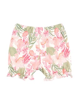 NINI KRÓTKIE SPODENKI DLA DZIEWCZYNKI W KWIATY ABN-2442