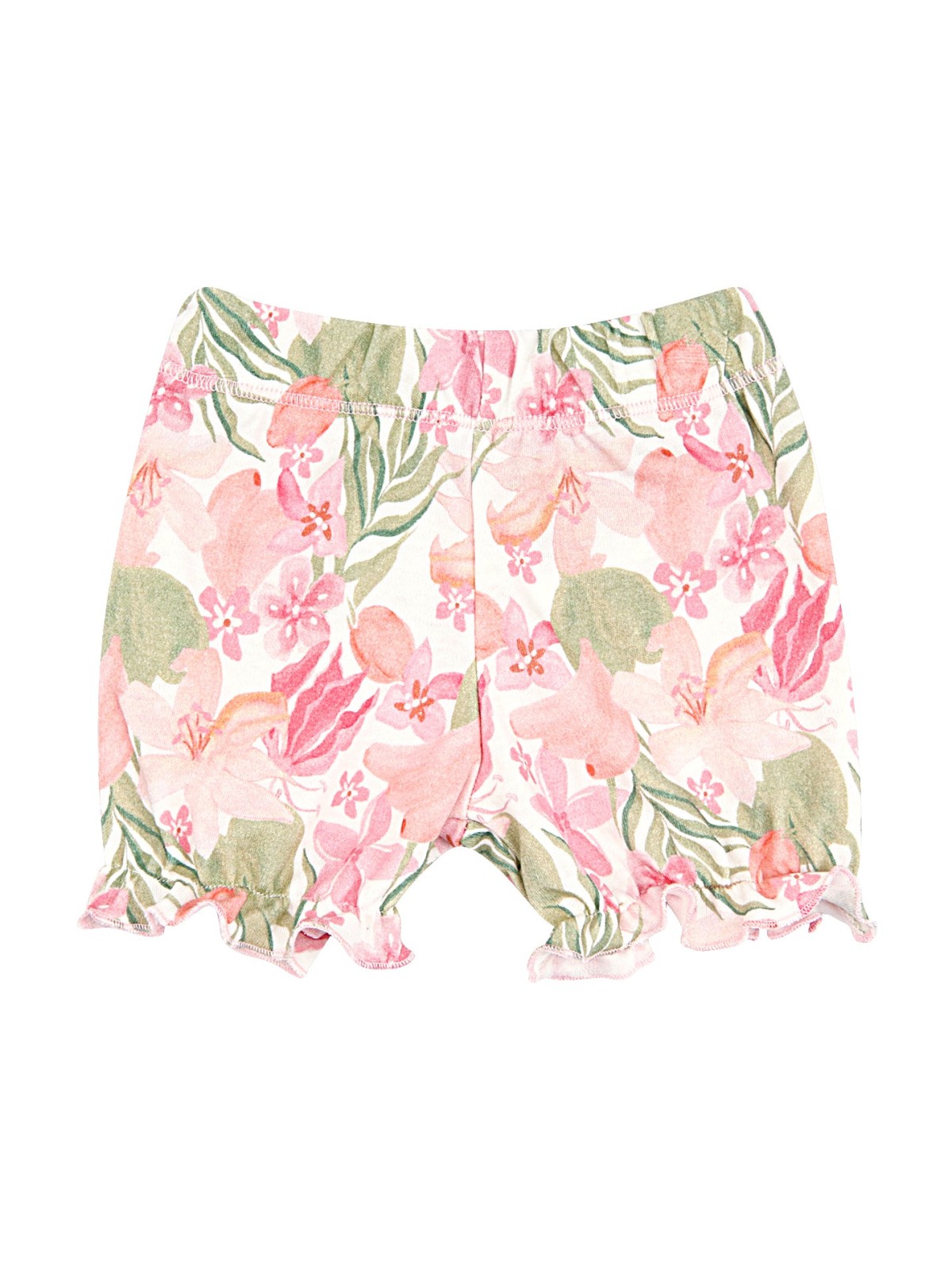 NINI KRÓTKIE SPODENKI DLA DZIEWCZYNKI W KWIATY ABN-2442