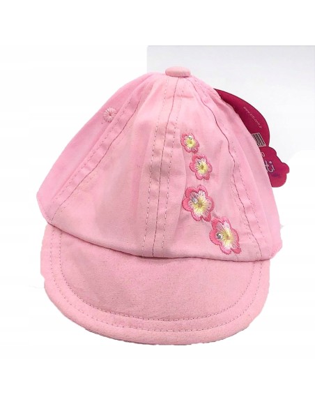 KITTI BABY CZAPKA Z DASZKIEM DLA DZIEWCZYNKI RÓŻÓWA Y6010